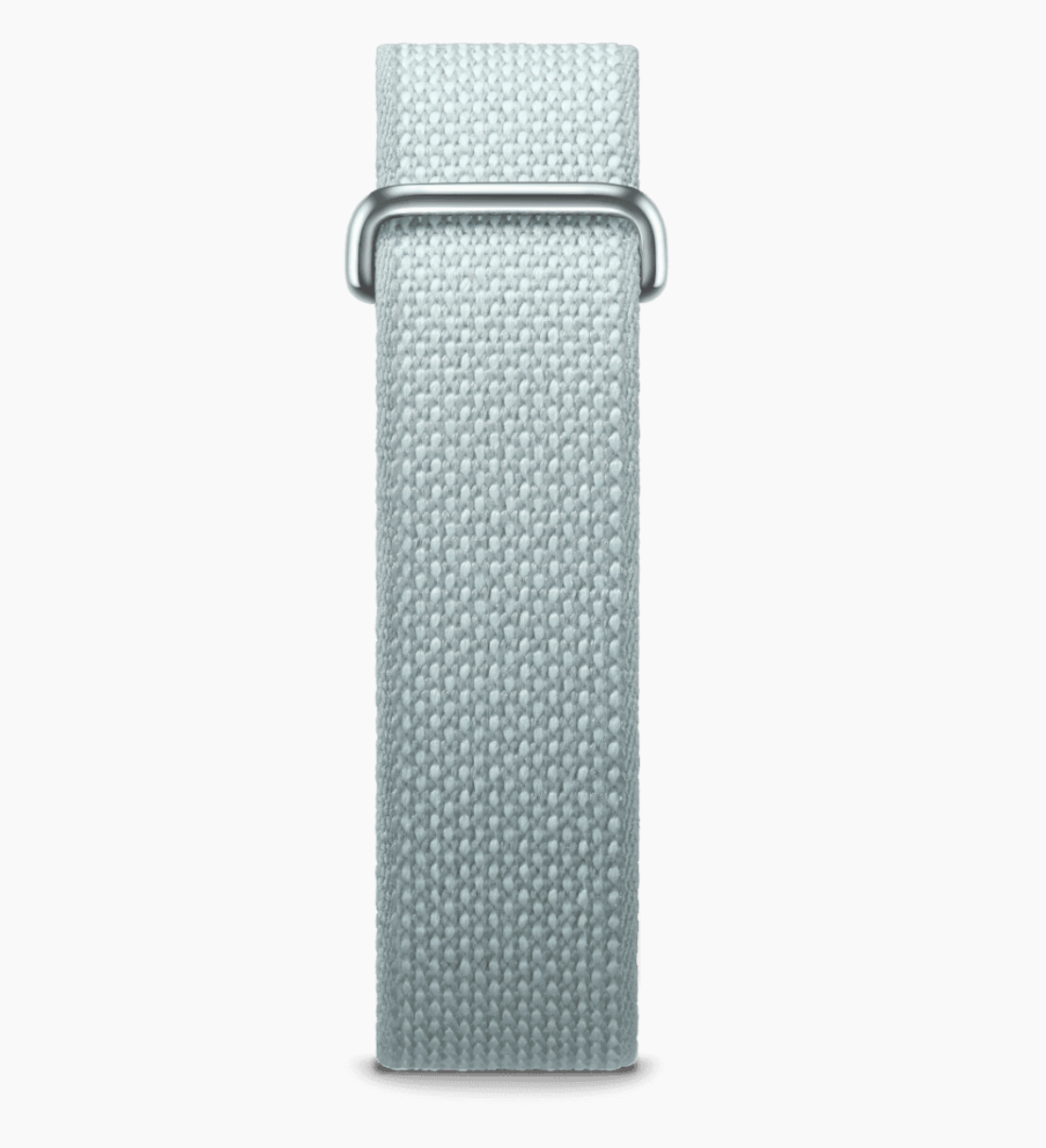 Fitbit Air woven band detail with metallic keeper